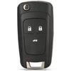 Foldable Remote Car Key Shell for Chevrolet Cavalier Aveo 2020 2/3 Buttons HU100 Blade~2875