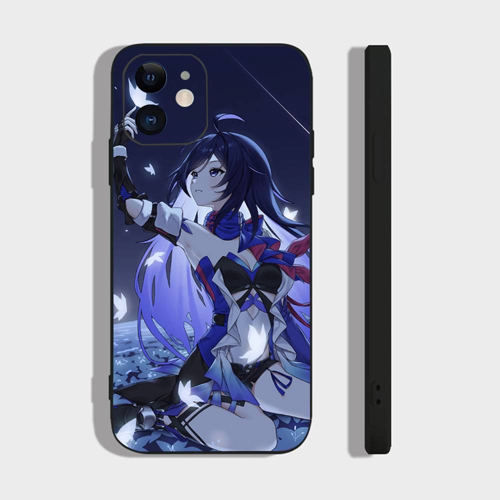 Чехол для телефона Honkai Star Rail с персонажем Зеле, анимированный, для iPhone 17 Air 16 15 14 13 Pro Max 11 12, Черный силиконовый чехол