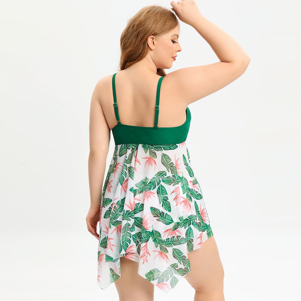 New Oversized Women's Swimsuit Conservative Split Bikini Swimsuit