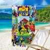 Ultra-Soft Beach Towel with The Wiggles Theme,Ideal for Pool - Camping, Diving - Perfect Travel Essential, Vibrant Beach Towel.
