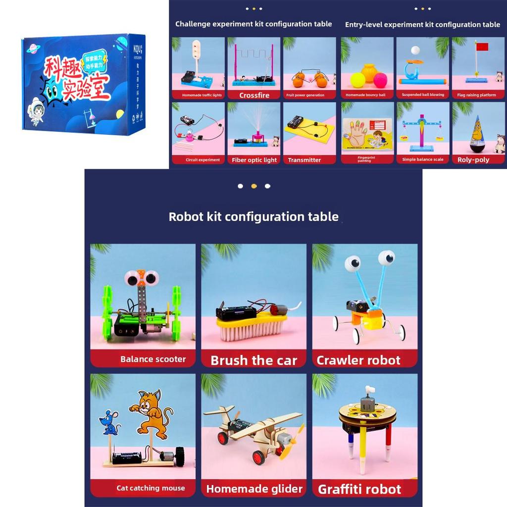 Educational Science Craft Kit For Children With Diy Physical Experiments And Brain Development Activities