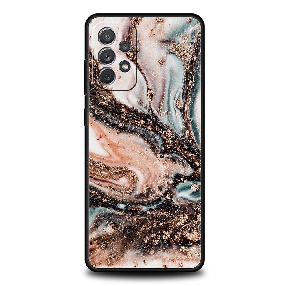 Винтажный мраморный чехол для телефона Samsung Galaxy A55 A35 A17 A07 A15 A13 A25 A51 A71 A72 A73 A32 A52 A52S A41 5G Мягкий ТПУ корпус Сумки
