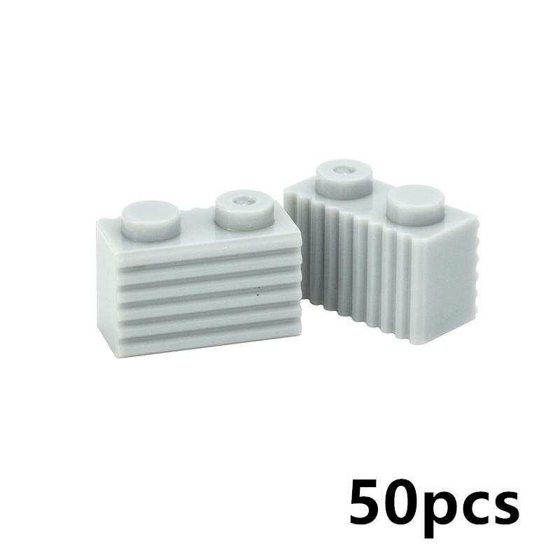 Конструктор DIY Кирпичики Модифицированные 1x2 с желобками Рифленые MOC Строительные Блоки Технические Детали Совместимые с 2877 Образовательная Игрушка для Детей