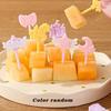 10 Pcs Cartoon Fruit Fork Cute Cupcake Top Decoration Food Appetizer Toothpicks Bento Box Accessories Cocktail Picks