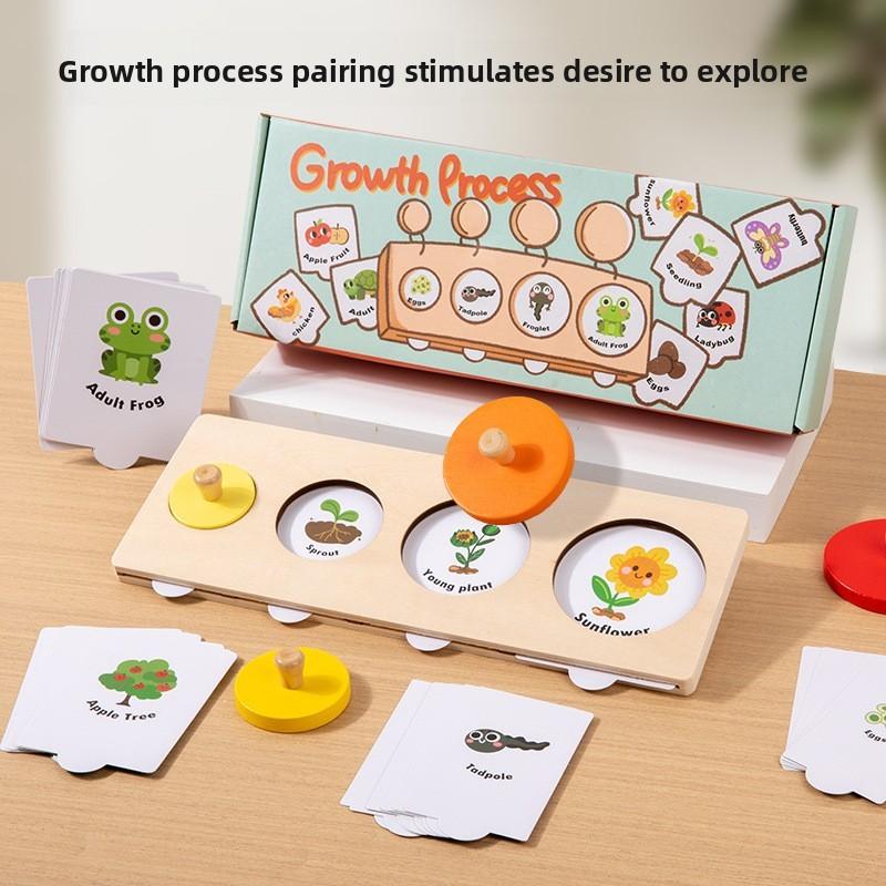 Деревянная игрушка-пазл Cycle с геометрическими фигурами для раннего обучения и игры