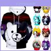Худи Danganronpa Monokuma Невероятно мягкий унисекс пуловер для поклонников аниме