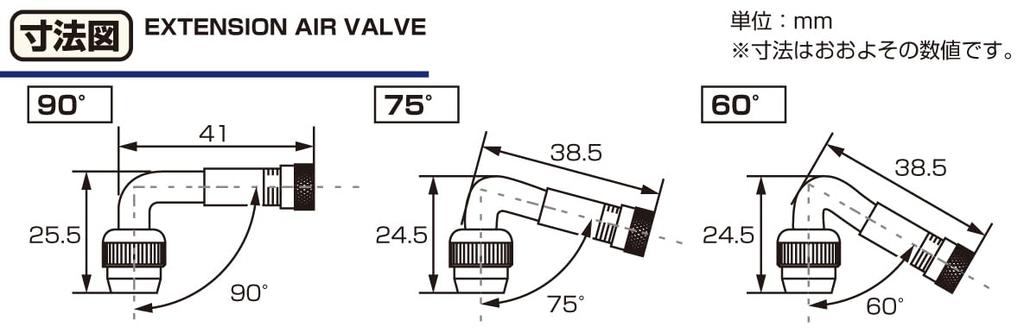 KITACO Мотоциклетный удлинитель воздушного клапана 90° 803-0500000