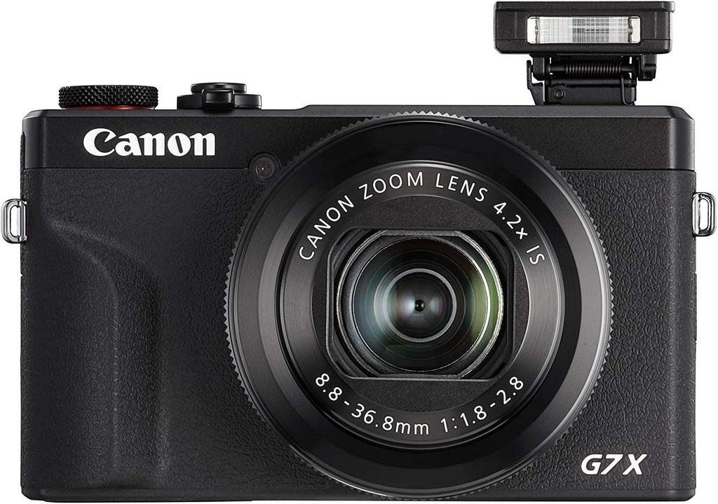 Цифровая 4K-камера для влогинга Canon PowerShot G7X Mark III, поддержка вертикального 4K-видео с Wi-Fi, NFC и 3,0-дюймовым сенсорным откидным ЖК-экраном, Черный
