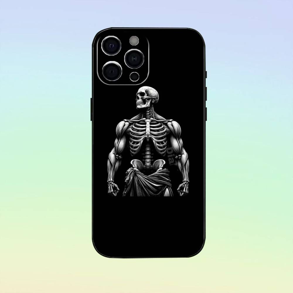 Bodybuilding Gym Fitness Phone Case For iPhone17,16,15,14,13,12,11 Plus,Pro Max Soft Black Cover