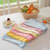 Ruffle Heat-Insulated Mat Stripe Grid Table Mat Washable Coaster  Breakfast