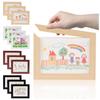 Визуальное окно Магнитные рамки для картин Съемный держатель для хранения детских рисунков Фоторамка для рисования