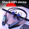 5.3 Neck Bluetooth-гарнитура с супердолгим сроком службы батареи, шумоподавлением, подходит для Apple Android, беспроводная спортивная гарнитура-вкладыши