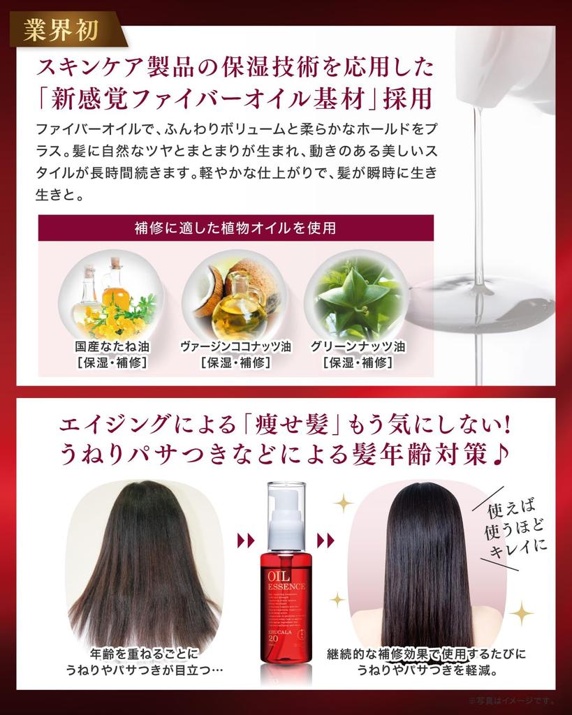 ERUCALA ERUCALA 20 OIL ESSENCE Hair Oil 60ml (non-rinse Treatment)