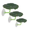 3PCS FishTank Suction Cup Leaves Natural Resting Bed Spawning Pad For Fish Easy Installation Aquarium Underwater Decors