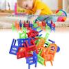 Children Educational Toy Mini Folding Chair Balanced Game Desktop Chair Stacking Game Toys