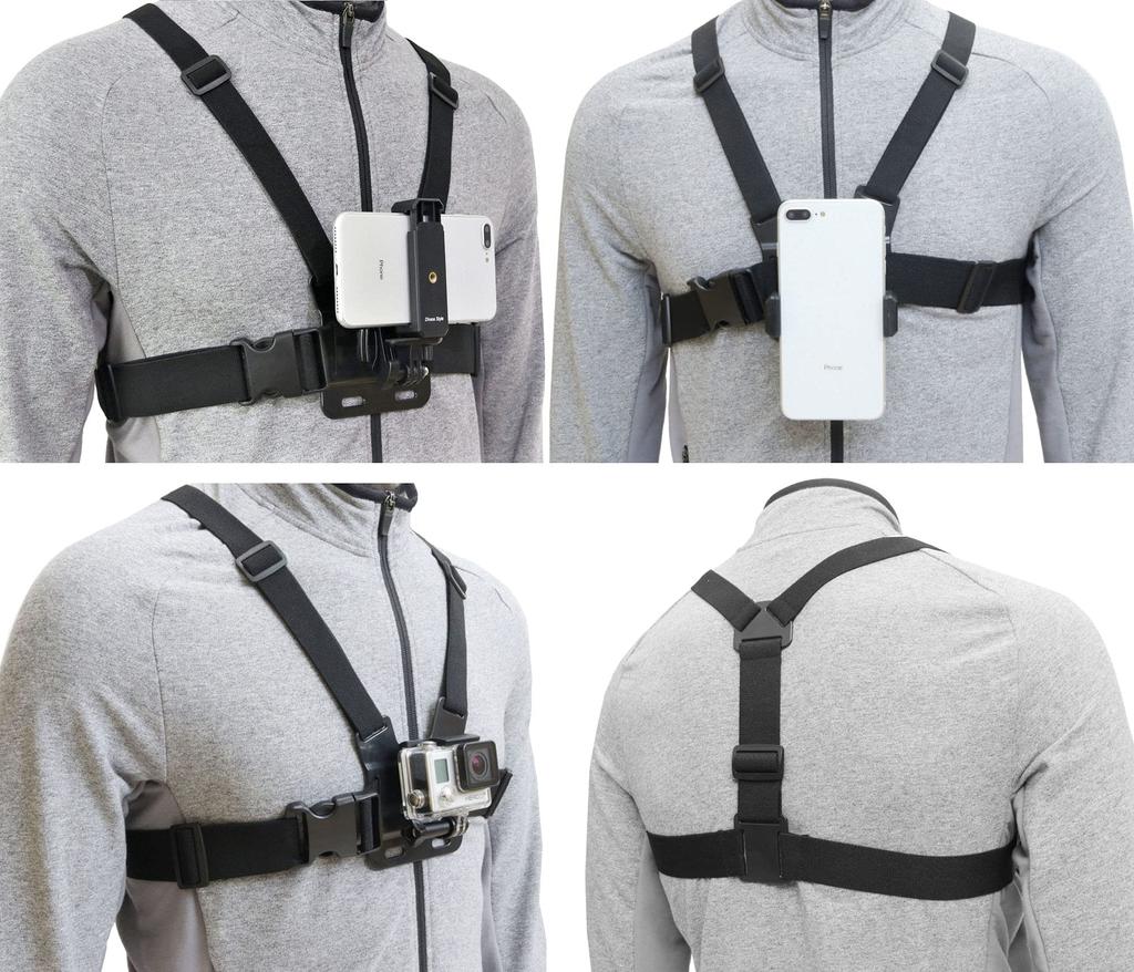 Смартфон Носимая камера Нагрудный ремень Быстросъемный плечевой жилет Крепление Держатель Кронштейн Адаптер Аксессуары для оборудования для видеосъемки POV