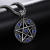 European and American Retro Devil Satan Logo Pentagram Pendant Necklace Accessories