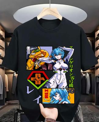 Футболка Neon Genesis Evangelion Ева-01 Японское аниме подарок Футболка Все размеры
