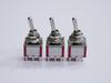 Mini Switch for Circuit Type 2 Circuits 2 Contacts 6 Pins Red of Guitar/effector/electronic ON-ON (Set 3)