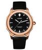 Renaissance Rose Gold And Black Suede Automatic NY41-BD1M-3B1A 200M Unisex Watch