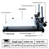 Manual Screen Printing Table for SMT Solder Paste - Large, Medium, Small Flatbed Printer