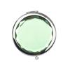 Портативное женское двухстороннее складное круглое искусственное хрустальное мини-карманное зеркало для макияжа