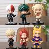 6 шт./компл. аниме My Hero Academia Midoriya Izuku Todoroki Shoto Yagi Toshinori фигурка игрушка модель ПВХ фигурка куклы подарки детям