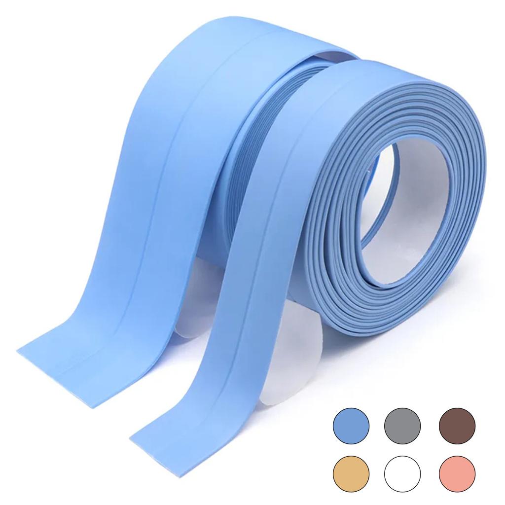 6Colors Bathroom Anti-mold Tape 3.2m 2 Sizes Available Kitchen Waterproof Sealing Tape Bathroom Toilet Wall Corner Line Tape