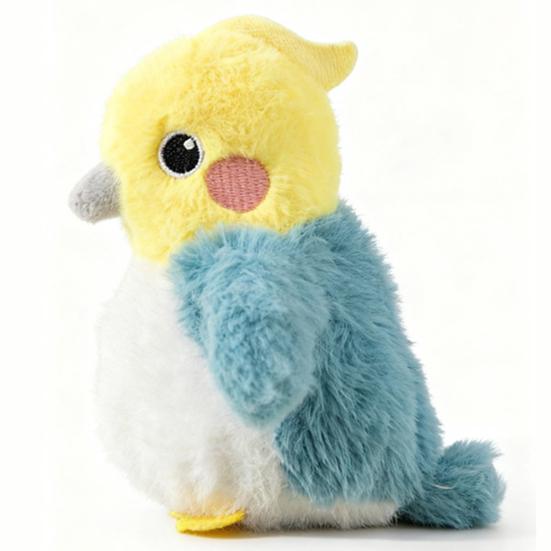 Cat Toy Electric Birds Rechargeable Plush Chirping Birds Flapping Wings Interactive Cat Toy for Indoor Outdoor Play Entertainment Mental Stimulation