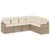 VidaXL Salon de jardin avec coussins 6 pcs beige résine tressée 3226002