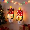 Christmas Gnome Night Light Resin Faceless Dwarf Xmas Tree LED Night Light with Multicolor Bulbs And On/Off Switch for Home Bathroom Bedroom Decor