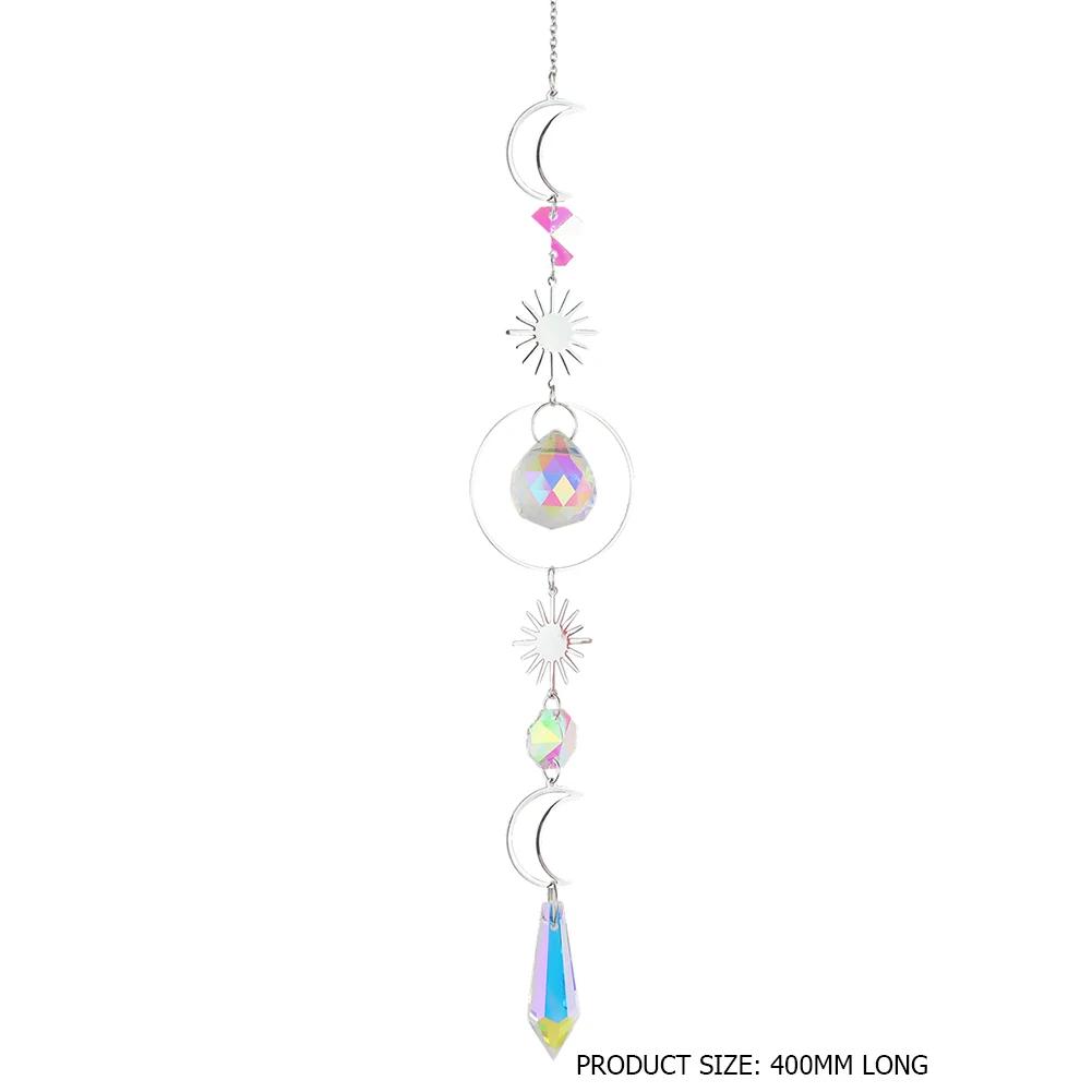 Crystal Wind Chime Wind Chimes Outdoor Ornament Handmade Hanging Suncatcher with AB Coating Home Decor Gifts for Window Car