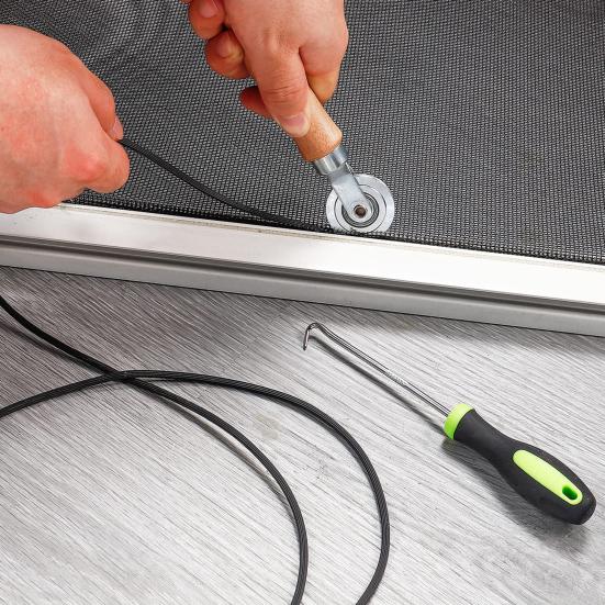 1 рулонный плоский экранный сплайн, простой в установке, прочный, стабильный, уплотнительная лента для оконного экрана, хозяйственные товары