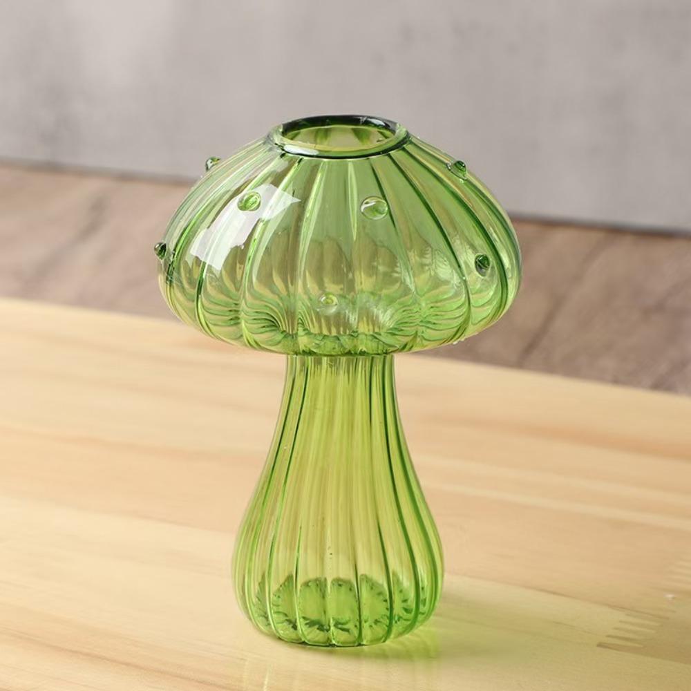 Простая гидропонная бутылка для цветов Прозрачное стекло Ароматерапевтическая бутылка Гриб Тыква Стеклянный цветок