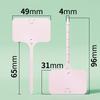 100Pcs T-type Sign Tags Garden Plant Labels Plastic Name Tag Writable Plastic Marker Tags