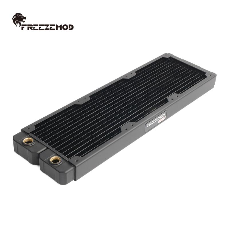 FREEZEMOD компьютерное водяное охлаждение Медный радиатор 14 плоских трубок однослойная медная пластина для 12см вентилятора. TSRP-TW360