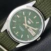 JAPAN SEIKO 5 AUTOMATIC MENS 6309A REFURBISHED GREEN COLOR DIAL WATCH A440241-d Sk-a440241-2