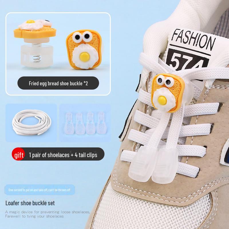 Детская пряжка для обуви без завязок с рисунком из мультфильма - декоративная застежка-пружинка