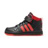 Neo Postmove Mid Trendy Casual Durable Support Sweat-Absorbing High-Top Skate Shoes Kids Sneakers Black Red IE4245