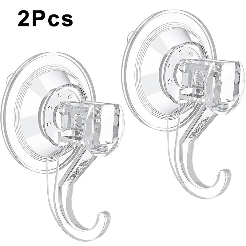 1/2 шт. Крючки на присосках Многоразовые Мощные Водонепроницаемые Крючки для душа Сверхмощная Вакуумная Присоска Вешалка для Душа Окна Полотенца Двери