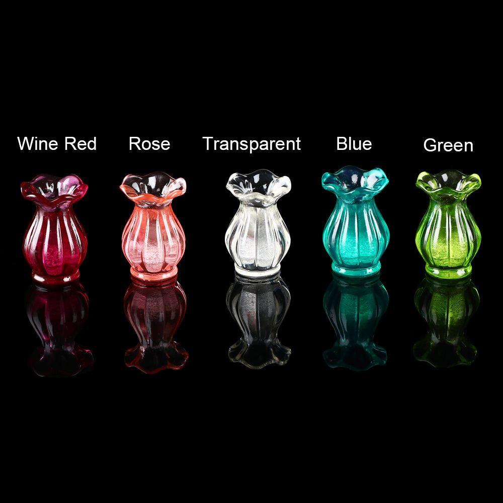 1:12 красочных кухонных украшений, мини-керамический горшок, кукольный домик, декор, миниатюры, ваза