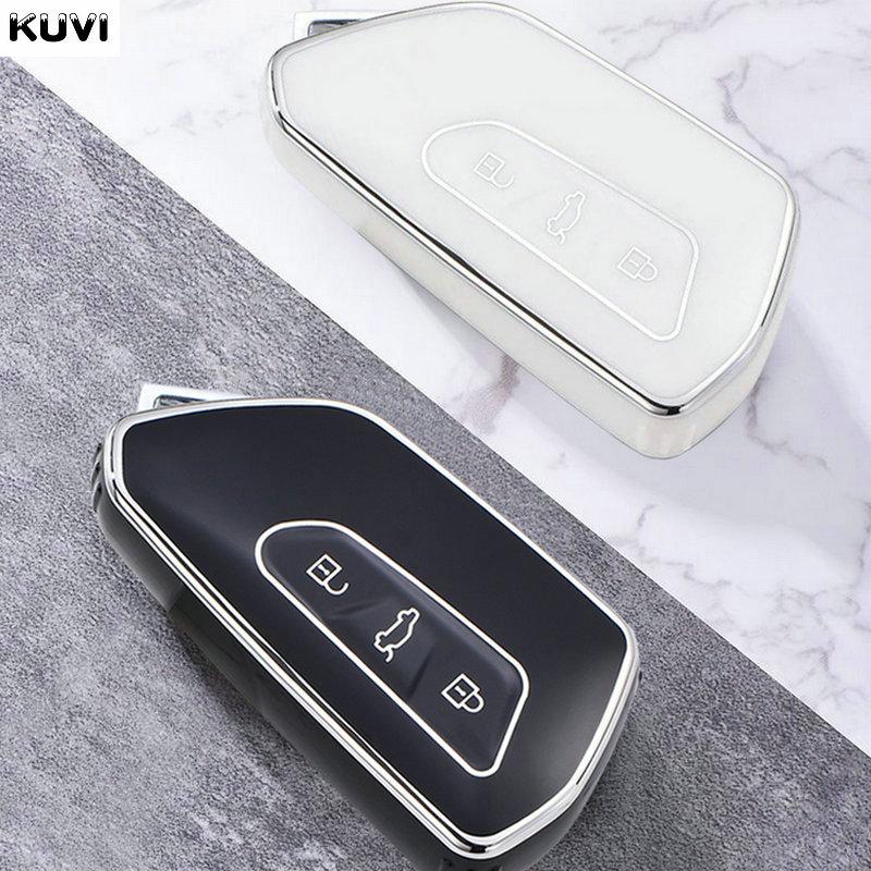 Модный чехол для ключей из ТПУ для VW Volkseagen Golf 8 MK8 ID.3 ID.4 Cupra Skoda Octavia A8 SEAT Leon MK4 2020 2021 Formentor Tarraco
