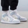 Детские кроссовки Air Jordan 1 Mid SE GS Glitter Swoosh Blue Blue-Tint Summit-White FQ9117-400