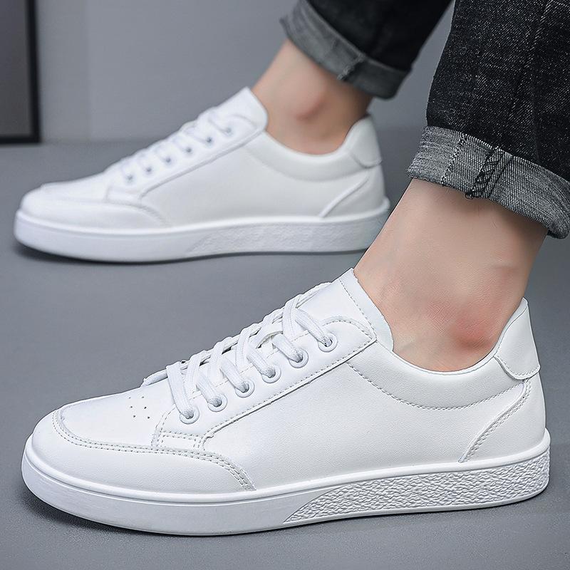 Мужская обувь Street Board Shoes Men Korean Version of The Student Men's White Shoes, Fashion Casual Shoes Tide Shoes