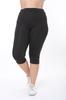 Женские стильные леггинсы больших размеров, гибкие короткие капри большого размера с высокой талией (Длина 73см)