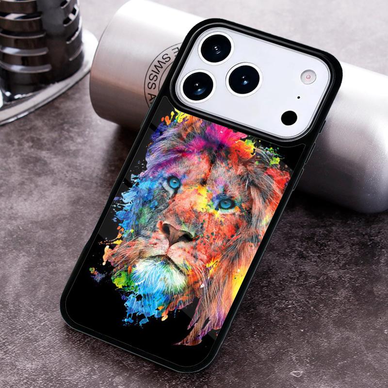 Чехол для телефона «Рычащий Король Лев» для iPhone 17 16 15 Pro Max Air 14 13 12 11 Plus Ударопрочный чехол