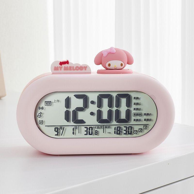 Sanrio Новая Хелло Китти Куроми Моя Мелоди Синнаморолл Кавайи Аниме Мультфильм Будильник Украшения Настольный Студенческий Модный Часы