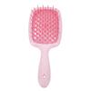 Изогнутая щетка для волос с вентиляционным отверстием, массажная лопатка для кожи головы, распутывающая щетка, инструмент для укладки волос для быстрой сушки феном, розовая
