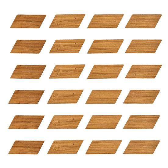 24 шт. Декоративный бамбук Красивый Маленький 1:12 DIY кукольный домик имитация деревянного пола кукольные аксессуары