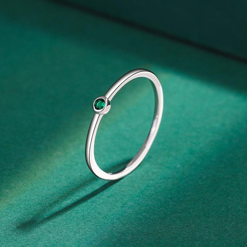 Кольцо из стерлингового серебра 925 пробы с цирконом «12 созвездий» для женщин - Японская легкая роскошь с бриллиантами